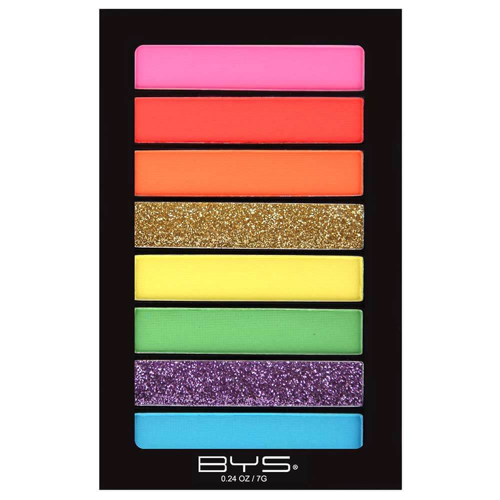 8 fards mats metalliques Rainbow